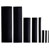 Quadrios 201711CA002 Heatshrink Set Black 3:1 100-Piece Assortment