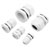 Quadrios 2102CA114 Cable Gland Set 60 Piece PA66 White Metric Reusable Box