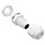 Quadrios 2102CA132 Cable Gland Set M12 PA66 White Waterproof 1 Set