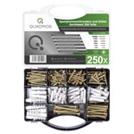 Quadrios 2109SA046 Spax Screw Set 250 pcs Chipboard Screws & Dowels