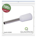 Quadrios 22C425 Ferrule 0.5mm² White Set Optimum Crimp Connections