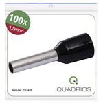 Quadrios 22C428 Ferrule 1.5mm² Black Set For Optimum Crimp Connections