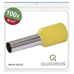 Quadrios 22C431 Ferrule 6 mm² 1 Set Yellow Part Insulated DIN Colour Code