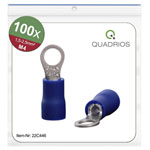 Quadrios 22C446 Ring Terminal Blue 2.5mm² Dia. 4.3mm 1 Set