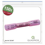 Quadrios 22C467 Butt Joint+Heatshrink Set Waterproof Red 0.5-1.5 mm²