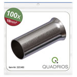 Quadrios 22C480 Ferrule 10mm² 100 pcs For Crimping Ultra-Pure Copper