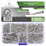 Quadrios 22C485 Ferrule Set Uninsulated 1000 pcs High-Purity Copper