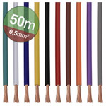 Quadrios 22CW004 Assorted Stranded Wire Set 0.5 mm² 10 Colours