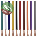 Quadrios 22CW005 Stranded Wire Set 10 Colours 0.75 mm² Copper