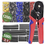Quadrios 22T009 Crimper Set: Ergonomic Auto-Adjust Incl. Ferrule Set