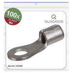 Quadrios 23C506 Ring Terminal 4 mm² Hole Ø4.3mm Non-Insulated 100pcs