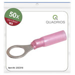 Quadrios 23C519 Ring Terminal 1.5mm² 8.5mm Hole Ø Red 50 pcs