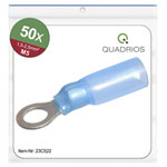 Quadrios 23C522 Ring Terminal 2.5mm² Hole Ø5.3mm 50pcs Blue Insulated