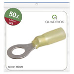 Quadrios 23C529 Ring Terminal 6 mm² 8.5 mm Hole Ø Yellow 50 pcs