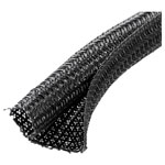 Quadrios 23CA171 Braided Hose Black Polyester 32-33mm Sold per Metre