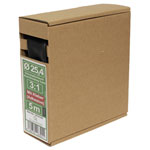 Quadrios 23CA182 Heatshrink Black 25.4mm 5m 3:1 with Adhesive