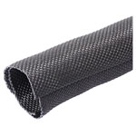 Quadrios 23CA199 Braided Hose Black Polyester 29-30mm Weather-Proof