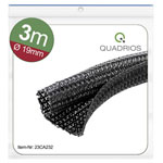 Quadrios 23CA232 Braided Hose Black Polyester 3m 19-20mm Cable Protection