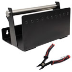 Quadrios 23CA259 Set Cable Unwinder Black Steel Frame with Cutting Pliers