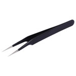 Quadrios 23EC155 ESD Tweezers Pointed Slanted Anti-Static Non-Magnetic