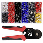 Quadrios 23T055 Crimper Set Auto Adjusts Ergonomic Grip 1200 Sleeves