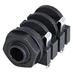 Rean NYS2122 AV 6.35mm Audio Jack Socket 2 Pins 1pc