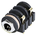 Rean NYS2152G AV 6.35mm Audio Jack Socket 3-Pins 1pc