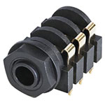 Rean NYS216G AV 6.35mm Audio Jack Socket 3 Pins 1 piece