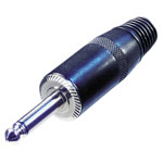 Rean NYS225B Audio Jack 6.35mm Plug 2 Pins 1pc