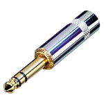 Rean NYS228G AV 6.35 mm Audio Jack Plug 3 Pins 1pc