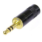 Rean NYS231BG-LL AV 3.5mm Audio Jack 3 Pins 1pc Black-Gold