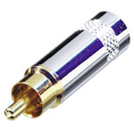 Rean NYS352G RCA Connector Plug 1pc Gold-Plated for AV Use