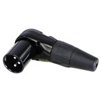 Rean RC3MR-BAG Right Angle XLR Connector 3-Pin Plug 1pc