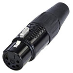 Rean RC5F-BAG XLR Connector 5-Pin Socket Straight 1pc