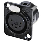 Rean RC5FDL-B AV XLR Connector Socket 5 Pins 1pc