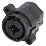 Rean RCJ10FI-V-0 XLR Connector 3-Pin Mounted Socket with 6.35mm Jack