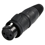 Rean RCX3F-Z-002-1 XLR Connector Socket 3-Pin Straight 1pc
