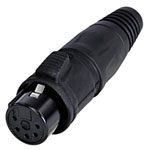 Rean RCX5F-Z-002-1 XLR Connector Socket 5 Pins Straight 1pc