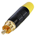 Rean RF2C-B-4 RCA Connector Plug 1pc Gold-Plated Pin Durable Design