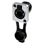 Rean RRE8F-Z-001-1 RJ45 Socket IP65 Black Chrome D-Housing