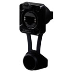 Rean RRE8F-Z-012-1 AV RJ45 Feed-Through Socket IP65 Airtight Black