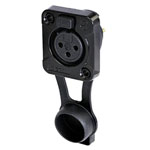 Rean RRX3F-Z-002-1 XLR Connector Socket 3 Pins Built-In 1pc