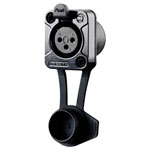 Rean RRX3F-Z-012-0 XLR Socket 3-Pin Black IP65 100 pcs Airtight