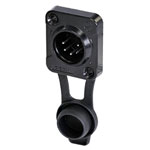 Rean RRX5M-Z-001-1 XLR Connector Plug 5 Pins 1pc Easy Mount