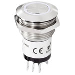 Renkforce RF-4707814 Bell Button Stainless Steel LED Ring 24 V Weatherproof