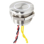 Renkforce RF-4707816 Bell Button Stainless Steel Blue LED Shock-Resistant