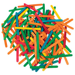 Artstraws Lollipop Sticks, Assorted Colours 113 x 9.5mm Pack of 1000