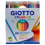 Giotto 255800 Stilnovo Acquarell Watercolour Pencils - Pack of 24