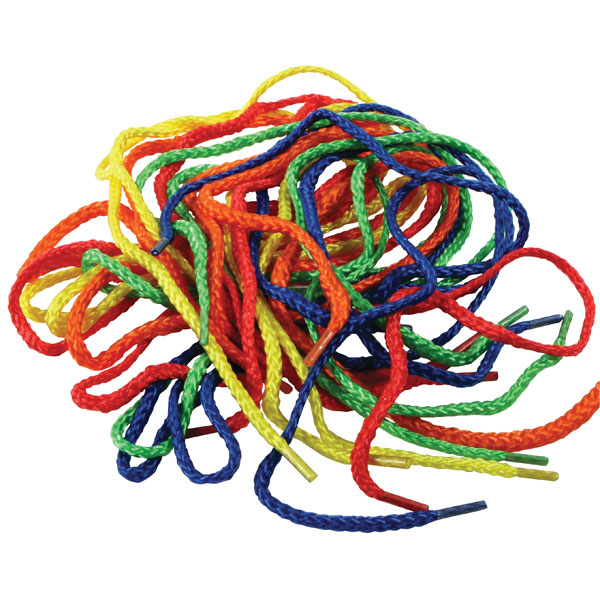 Artstraws Threading Laces, 4mm Diameter x 1m Long, 5 Colours Rapid Online