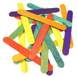 Rapid Coloured Lollipop Sticks Jumbo - Pack of 100